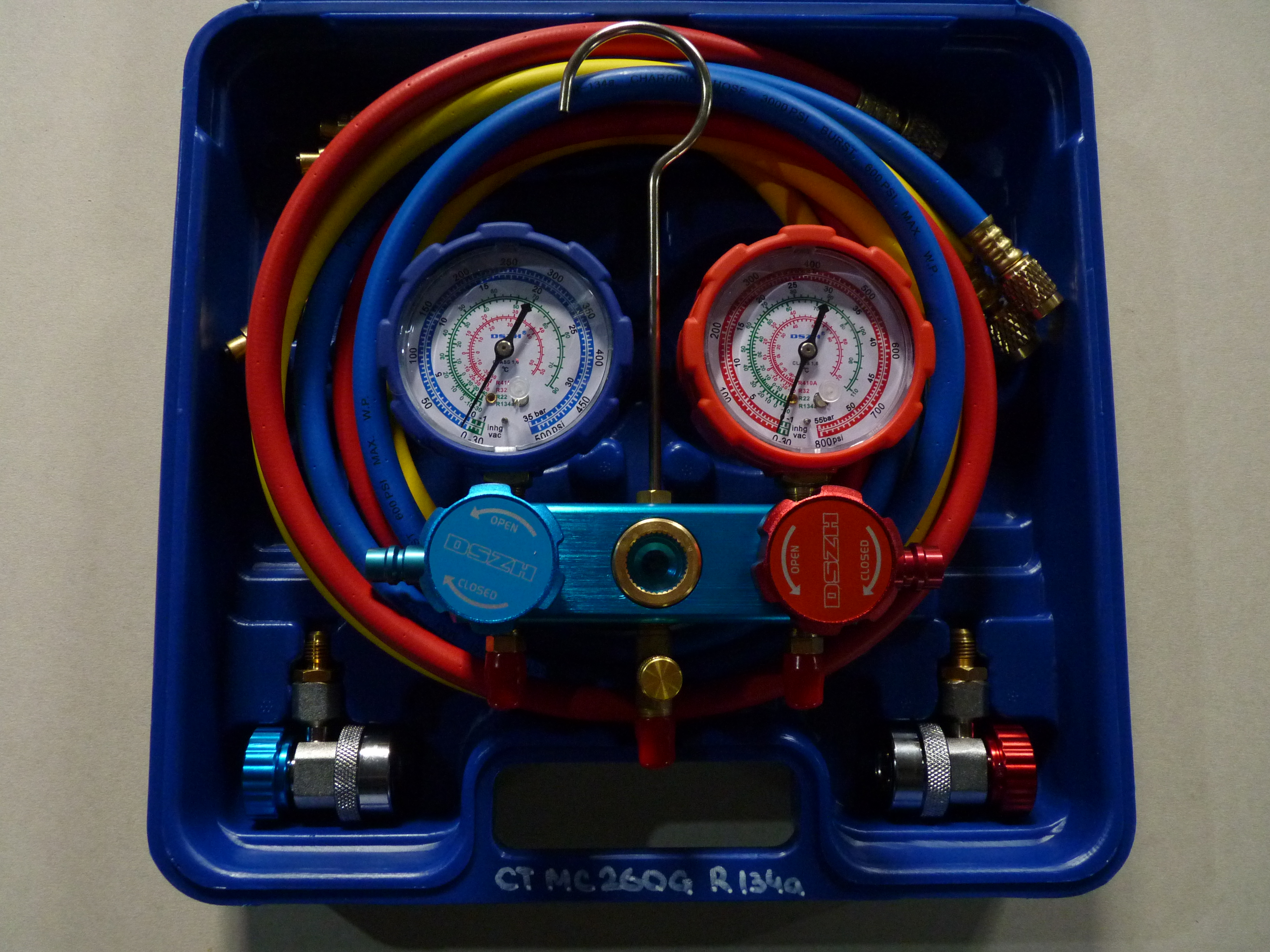 CT MC 260 G 134a Манометричний 2-x вентильний колектор 150 см R22 / R134а / R32 / R410а