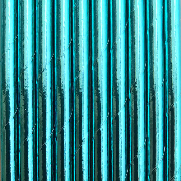 Трубочки фольговані блакитні 25шт