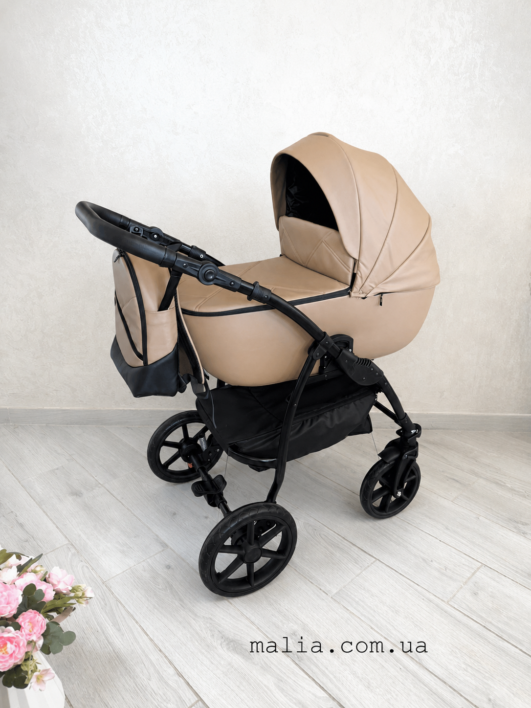 Дитяча коляска 2в1 Victoria Gold Optima екошкіра 01