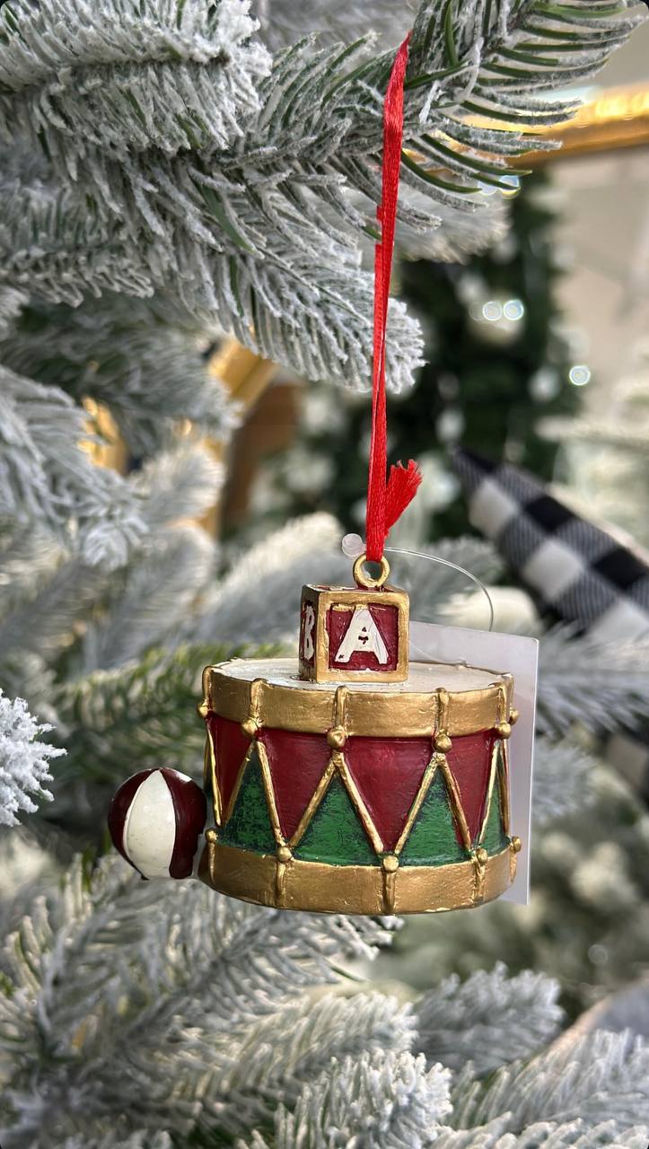 Декоративна підвіска в стилі Ретро барабан, 7,5*6*7см