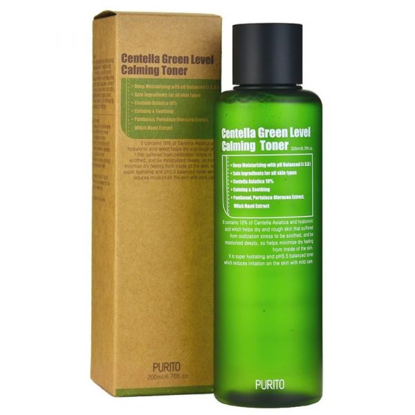 Тонер заспокійливий з центеллою Purito Centella Green Level Calming Toner 200 ml