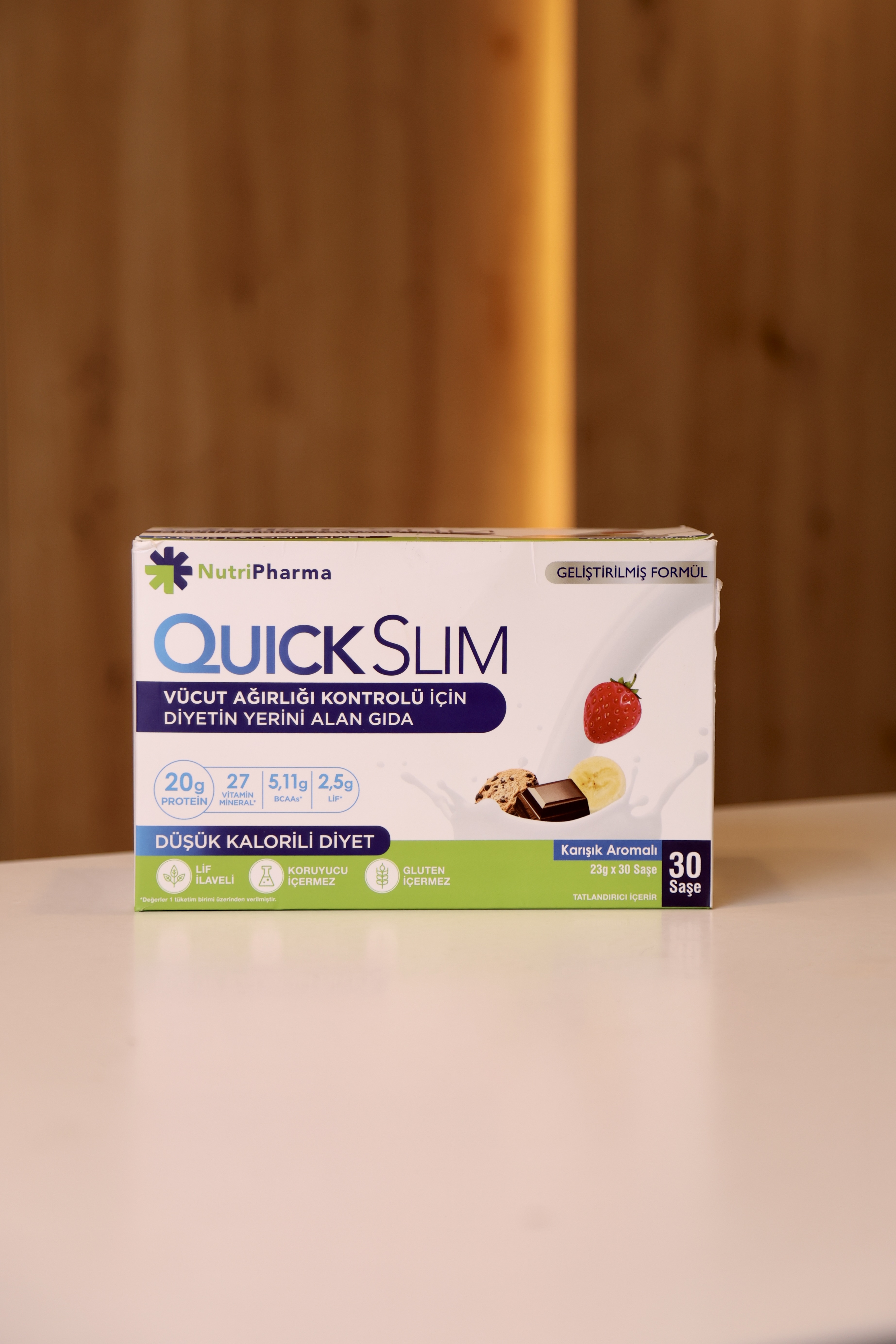Коктейль  для схуднення Quick Slim "Мікс смаків", 30 саше по 23 г