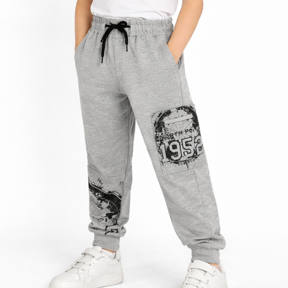 Спортивні штани для хлопця від 4 до 16років, сірі