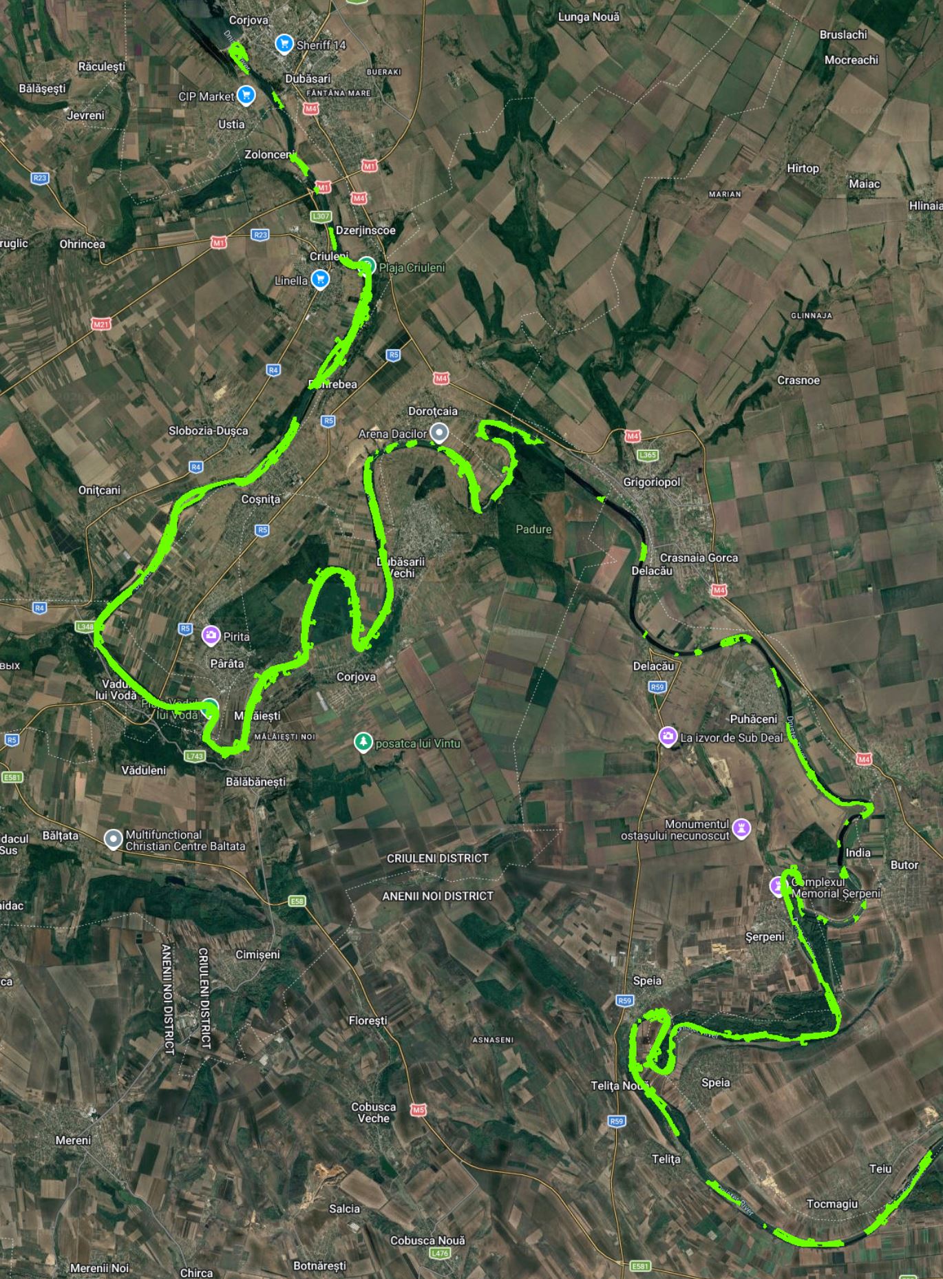 Dniester(Dubossary-Teiu)
