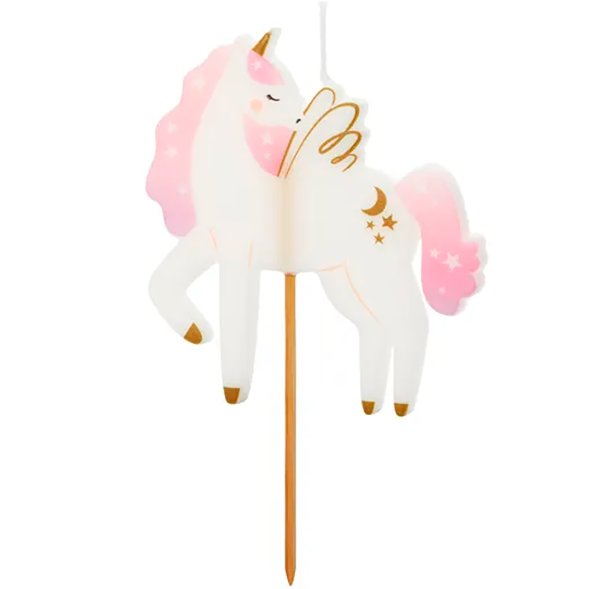 Свічка Єдиноріг на шпажці 9см