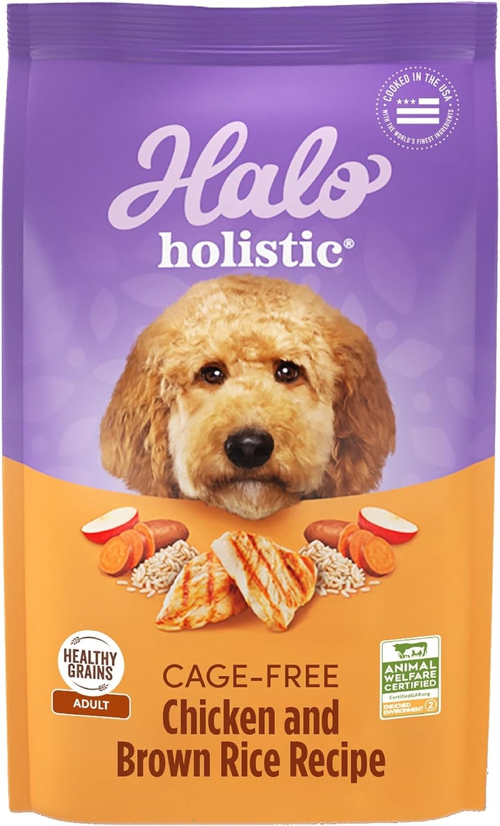 Halo Purely for Pets Holistic Adult Dog Healthy Grains Wild-Caught Salmon & Whitefish Recipe