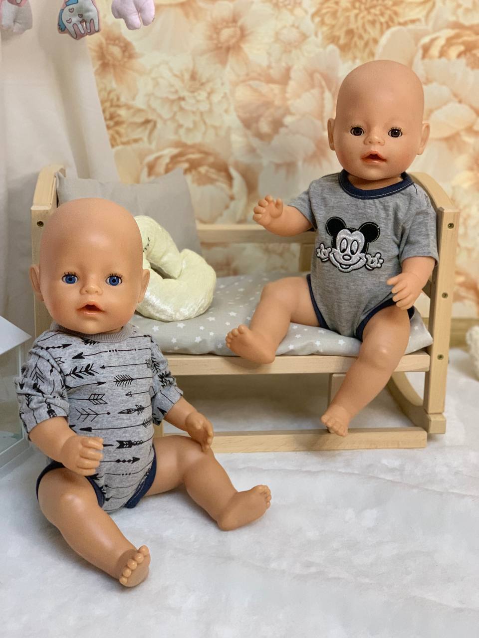 Бодіки з міккі маусом для пупса Baby Born
