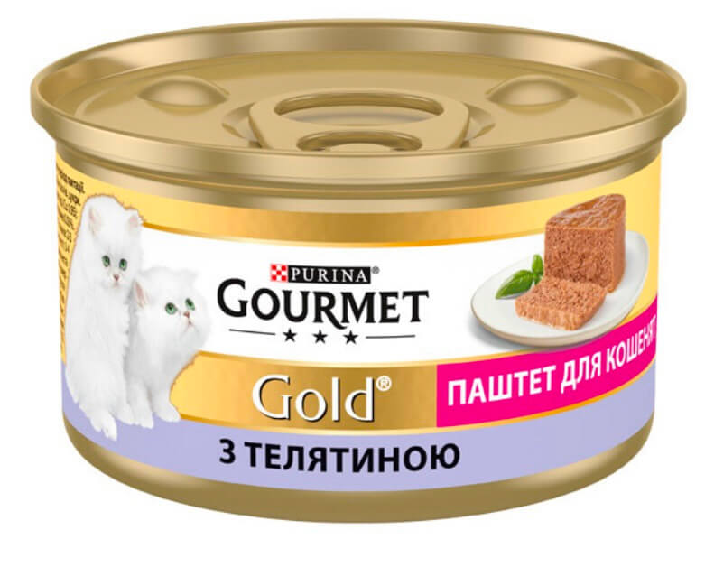 ГурмеГолд Для кошенят. З яловичиною. Паштет. Конс/кот 85г