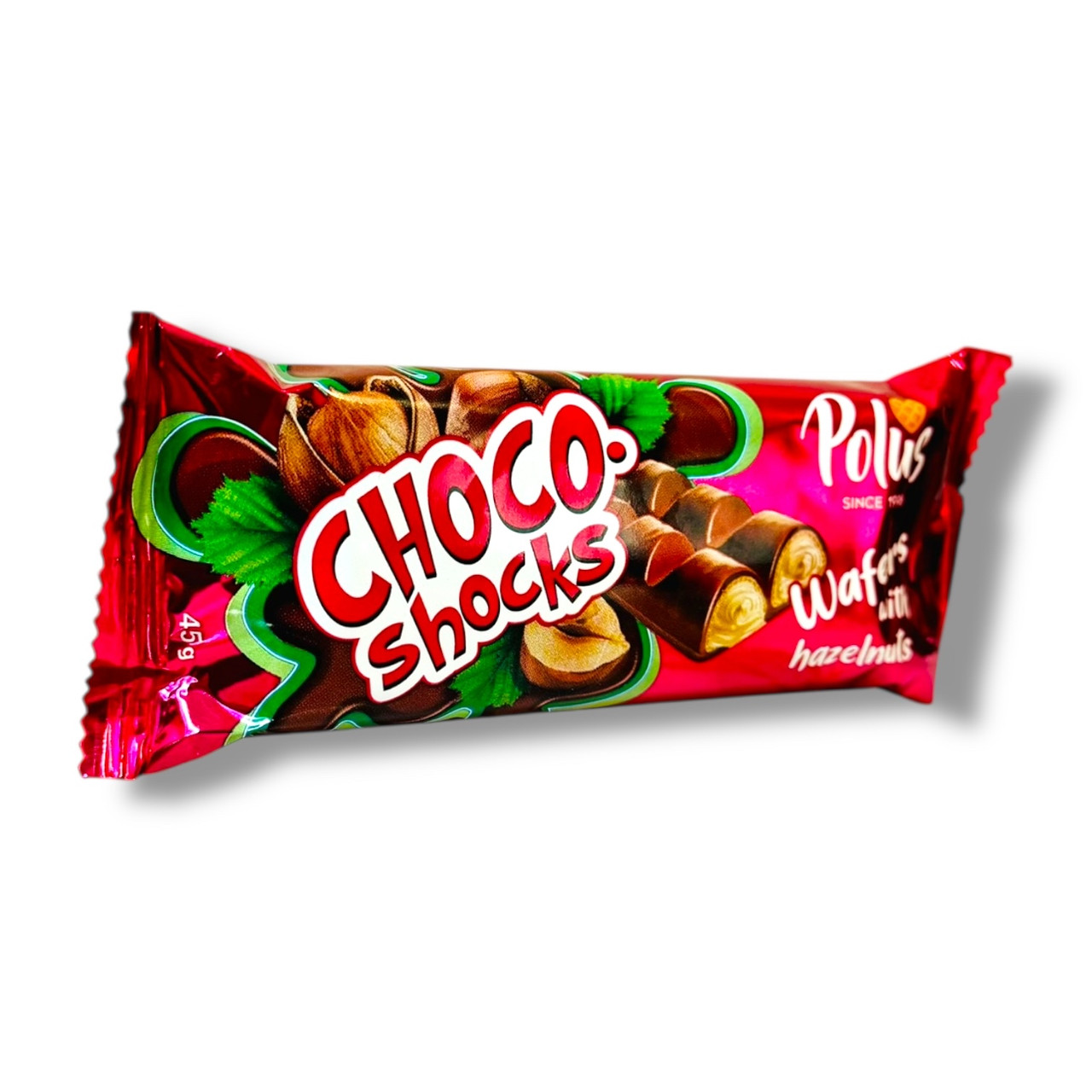 Вафлі Choco-Shocks Фундук 45 г Полюс