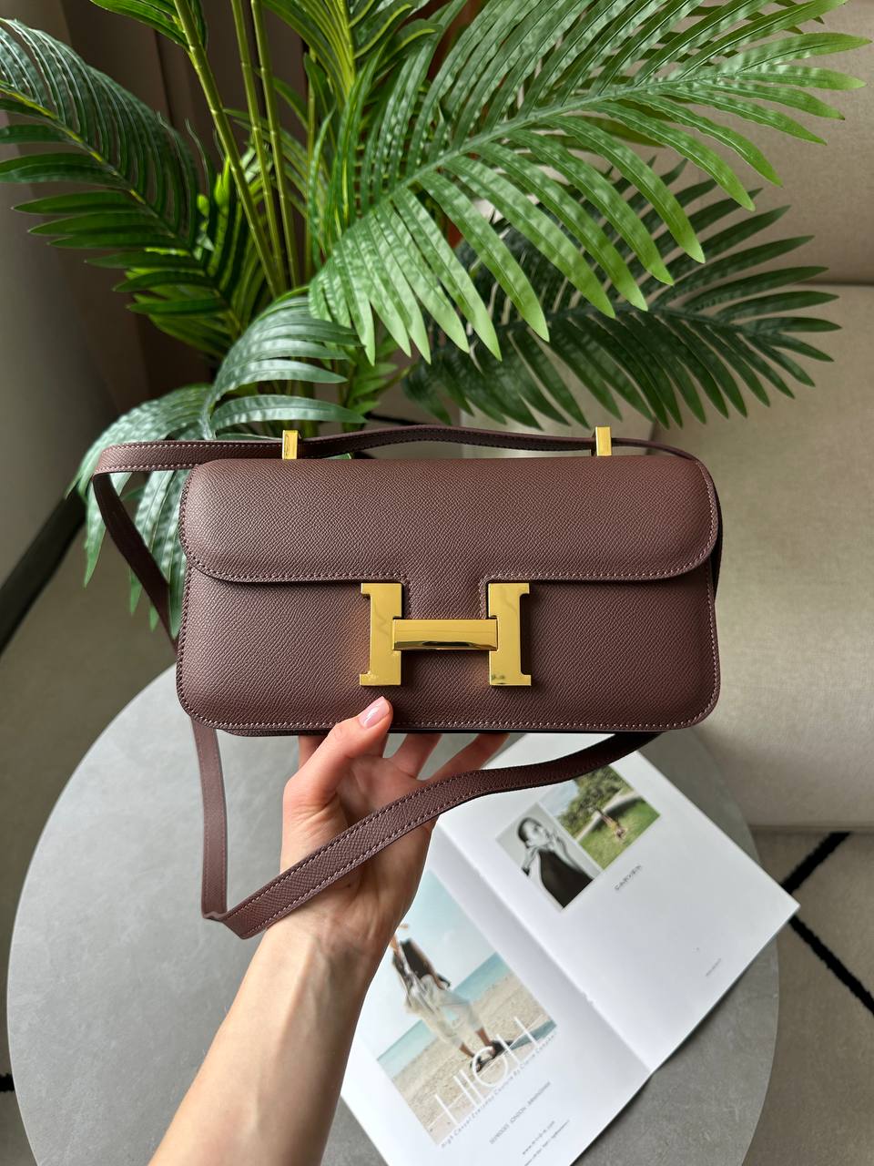 Hermes Constance 26 Elan Brown
