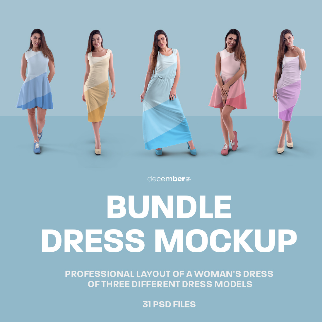 31 Women's Dress Mockup Bundle