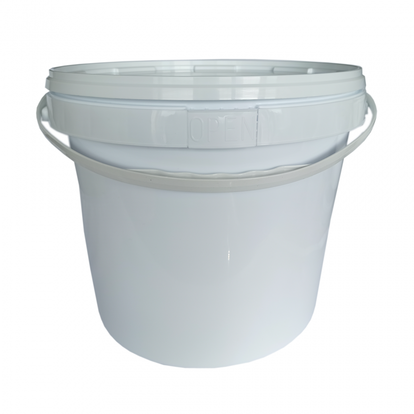 Відро 20 л біле, упаковка 5 шт, поліпропіленове, 004600020