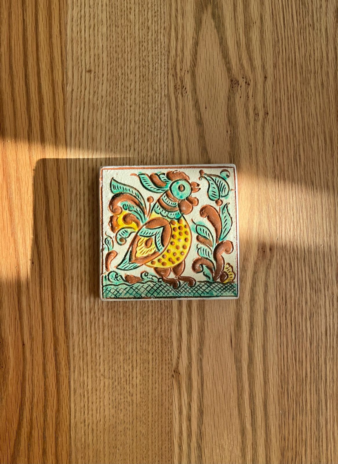 Декоративна плиточка "Півень", 10*10 см