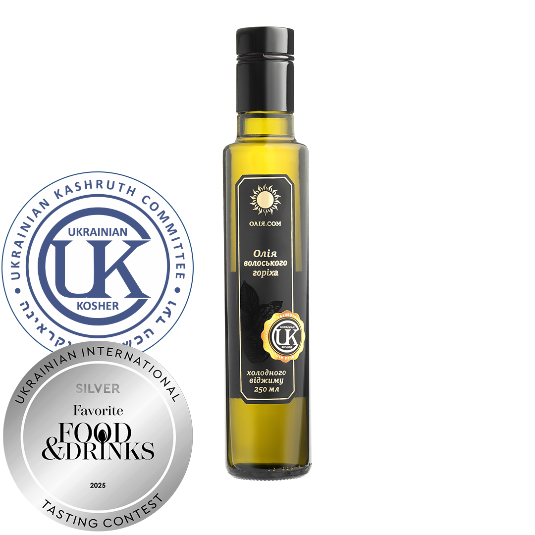 Олія ГОРІХОВА сиродавлена, кошерна