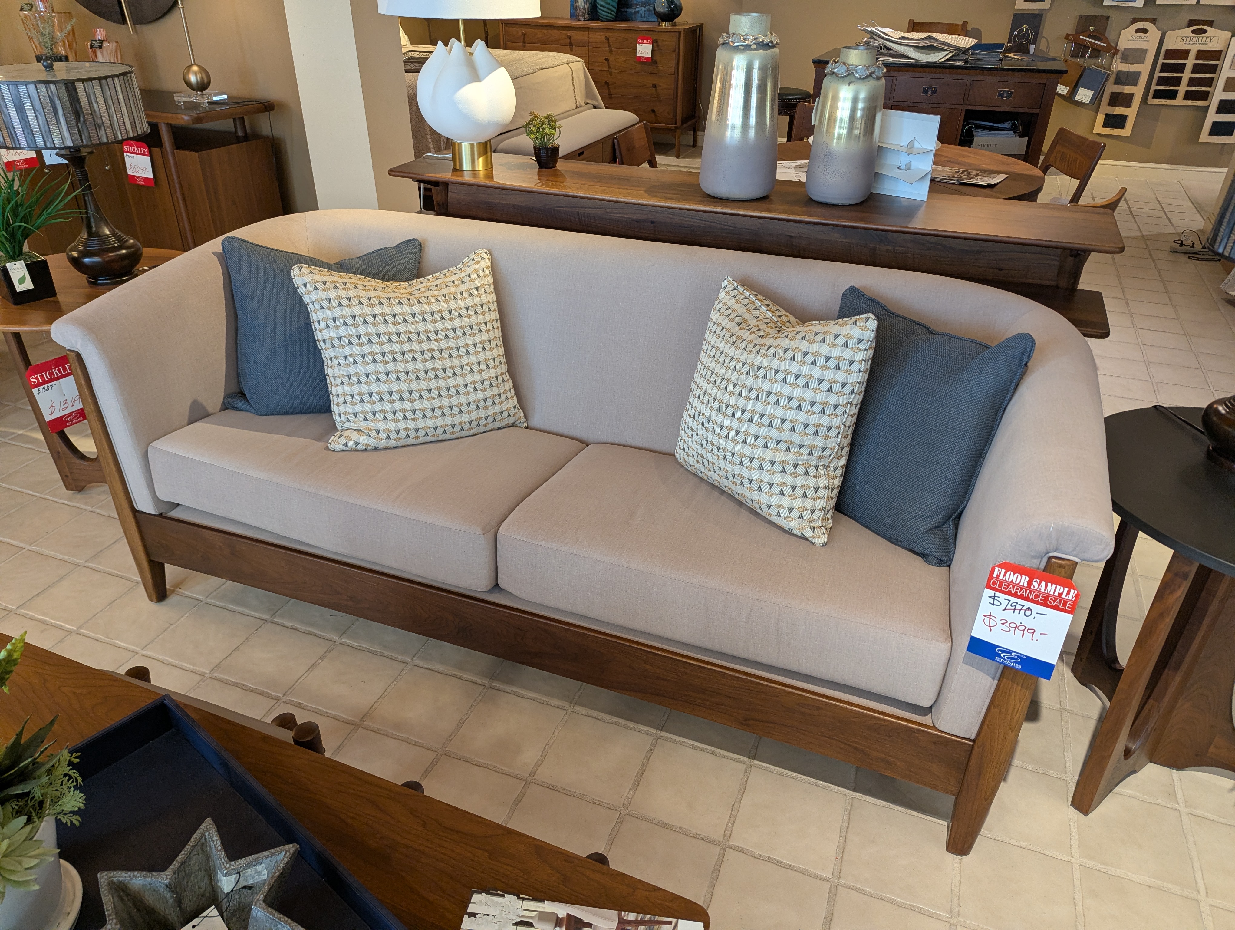 Stickley Walnut Grove Sofa