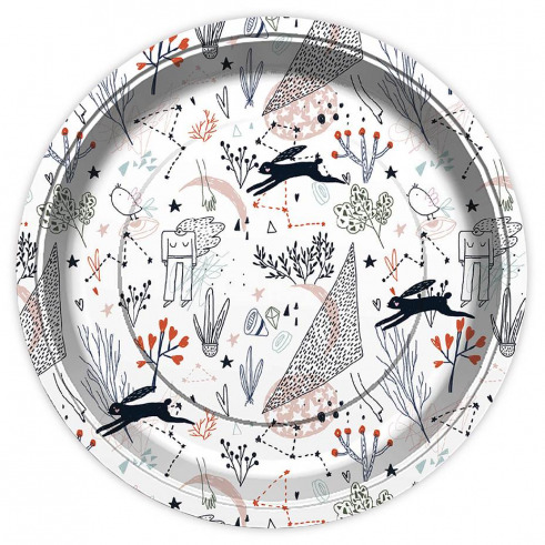 Тарілочки Crazy Rabbit 23см 6шт