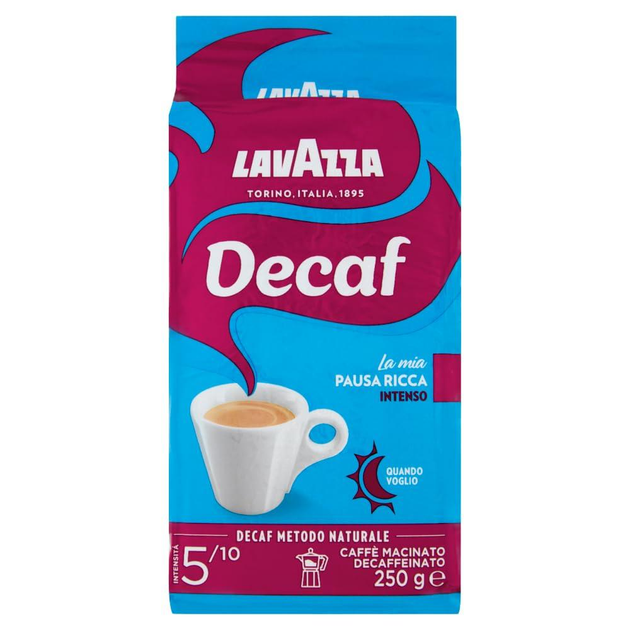 Кава мелена Lavazza Dek Intenso, без кофеїну 250 г