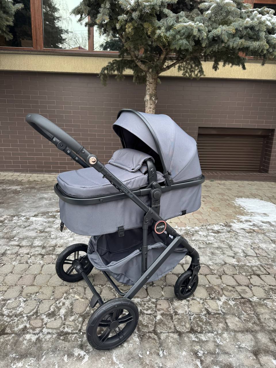 КОЛЯСКА ТРАНСФОРМЕР 2В1 NINOS AVE GREY