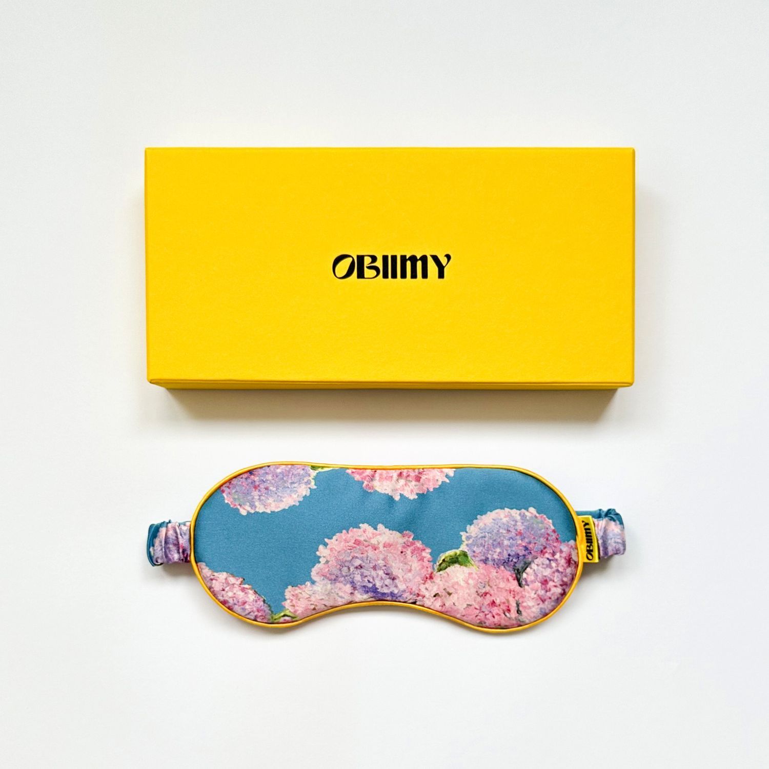 Маска для сну і відпочинку Obiimy з натурального шовку «Щирі почуття»