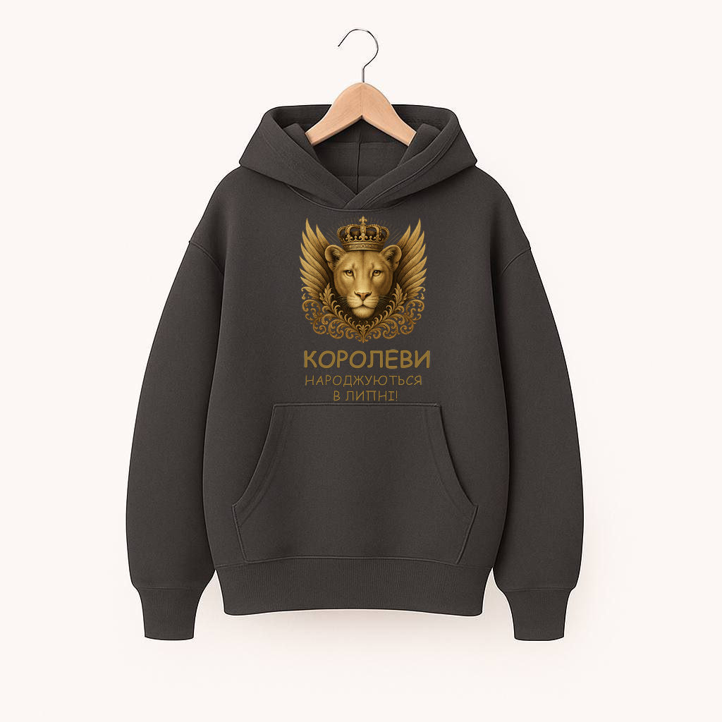 ХУДІ  ОВЕРСАЙЗ  ГРАФІТ   З ПРИНТОМ 