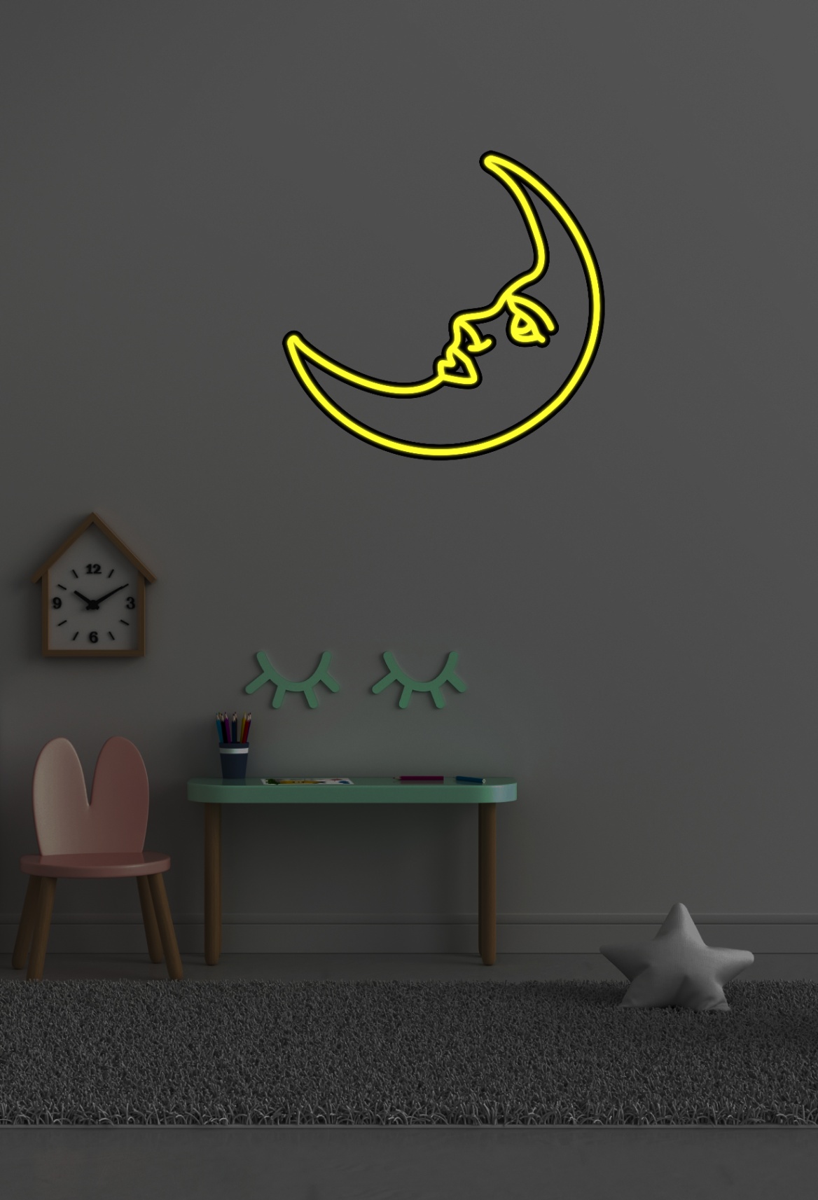 Нічник «Місяць з обличчям»