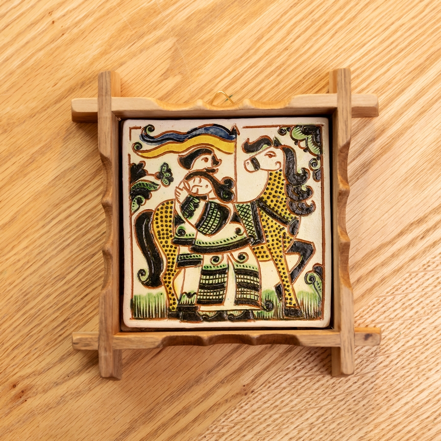 Плиточка у рамці "Молода пара", 15*15 см