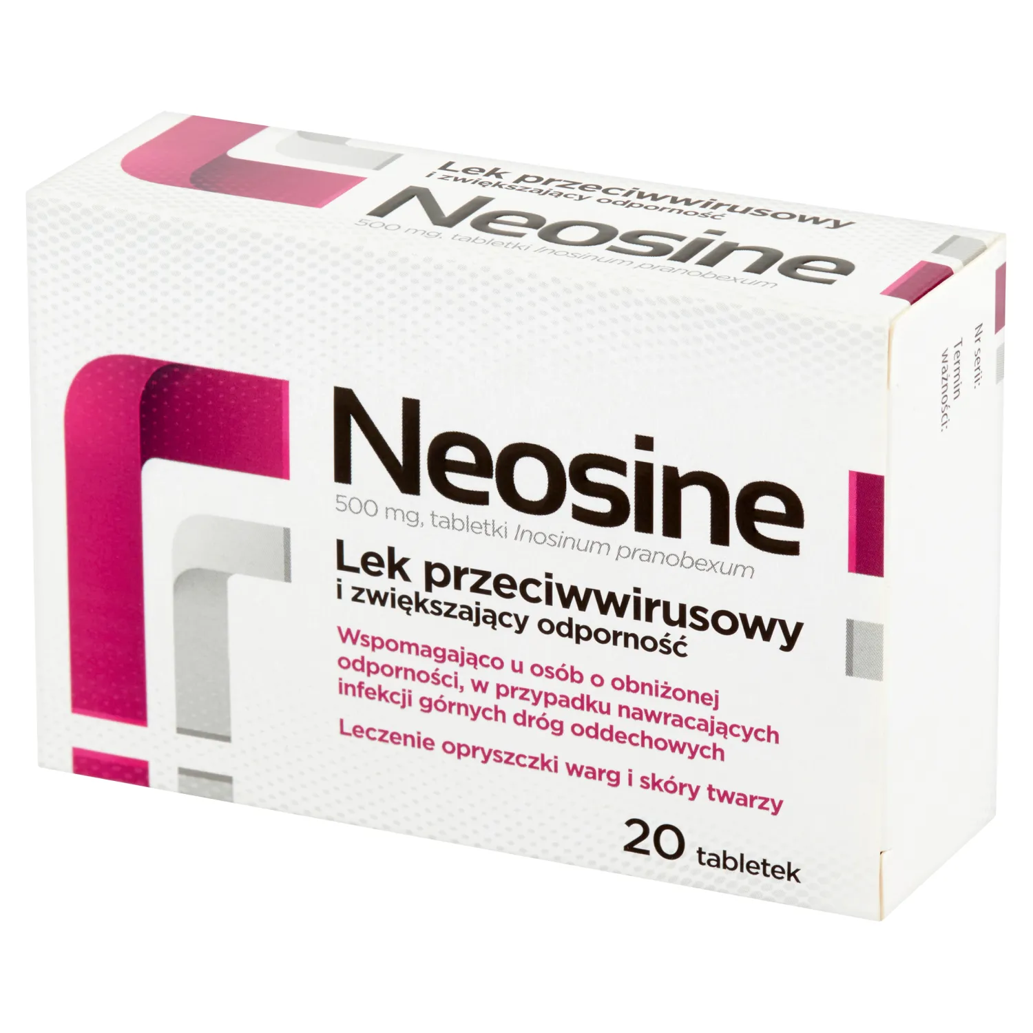 Neosine 500 мг для боротьби з вірусами - 20 таблеток