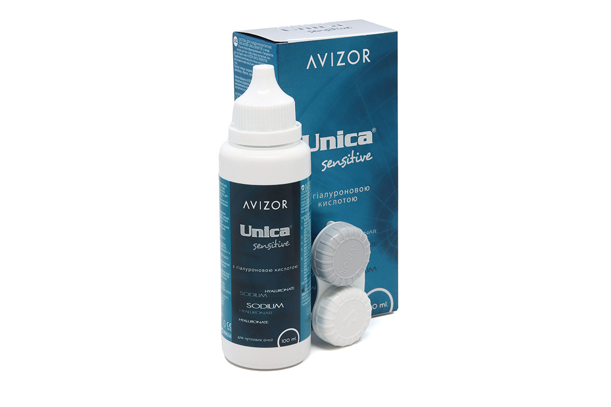Розчин для лінз Avizor Unica Sensitive 100мл(350мл)