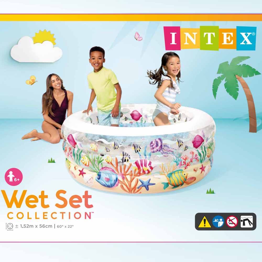 Басейн Intex 58480, "Акваріум" 152*56 см