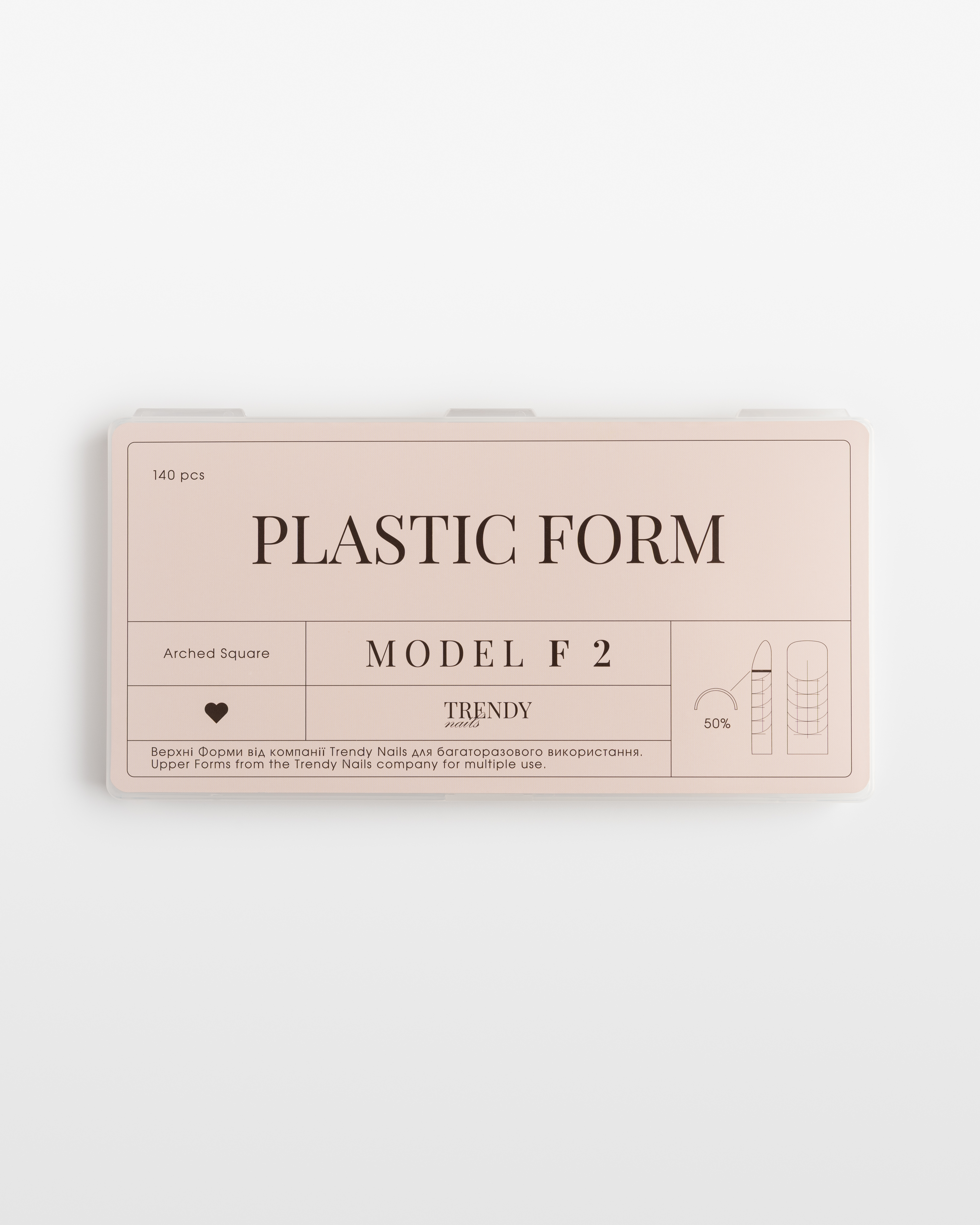 Upper Plastic Form (140 pcs) Arched Square Model F 2