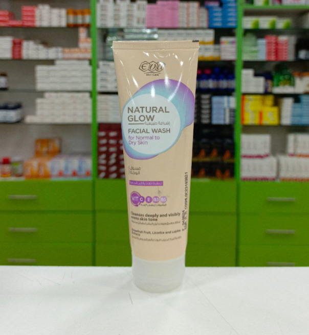 EVA Skin Care Natural glow Facial wash Пінка для вмивання для нормальної та сухої шкіри обличчя 100 мл