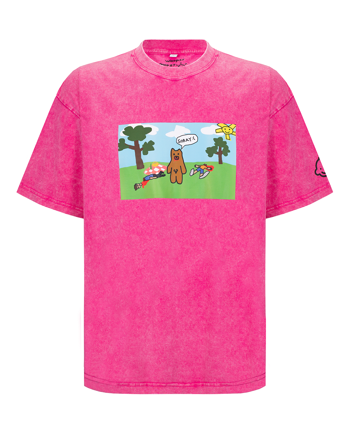 Футболка "Пікнік" рожева