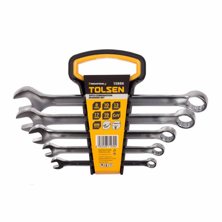 Комплект комбінованих ключів 5 шт в чохлі  8-10-13-17-19 мм