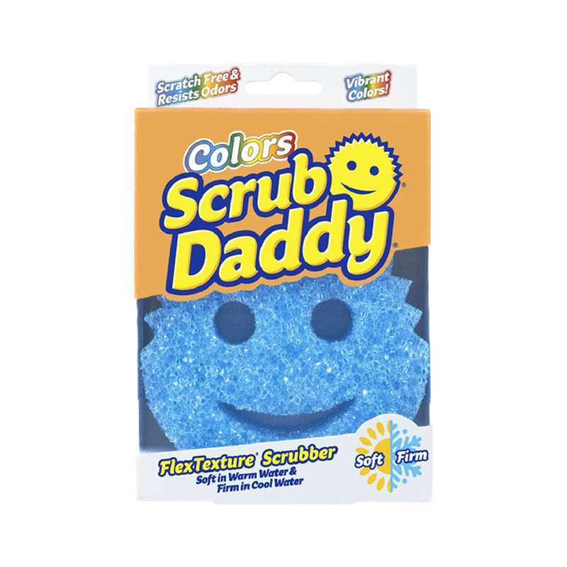 Губка-скрабер для чищення Scrub Daddy Colors Blue, синя