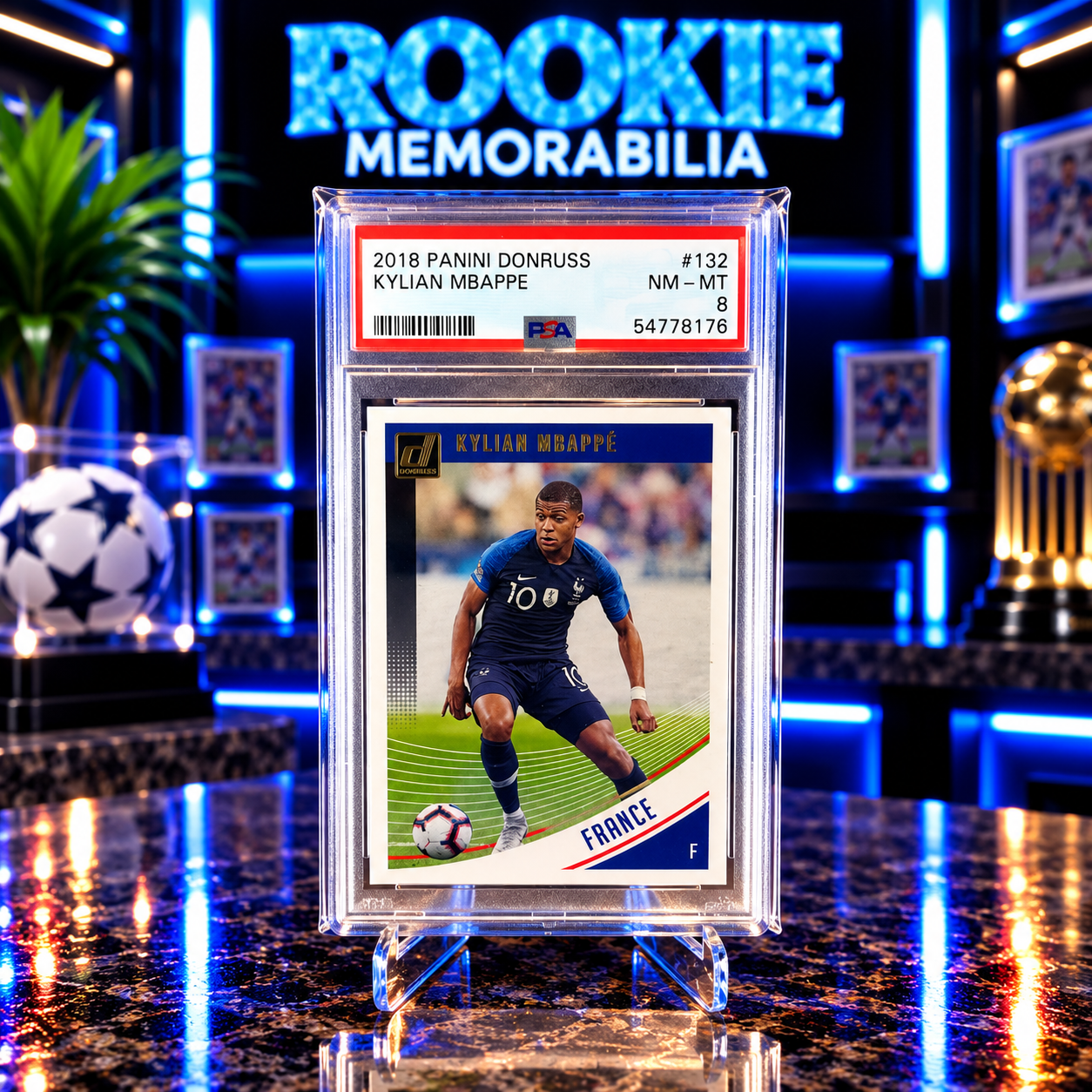 Kylian Mbappe PSA 8