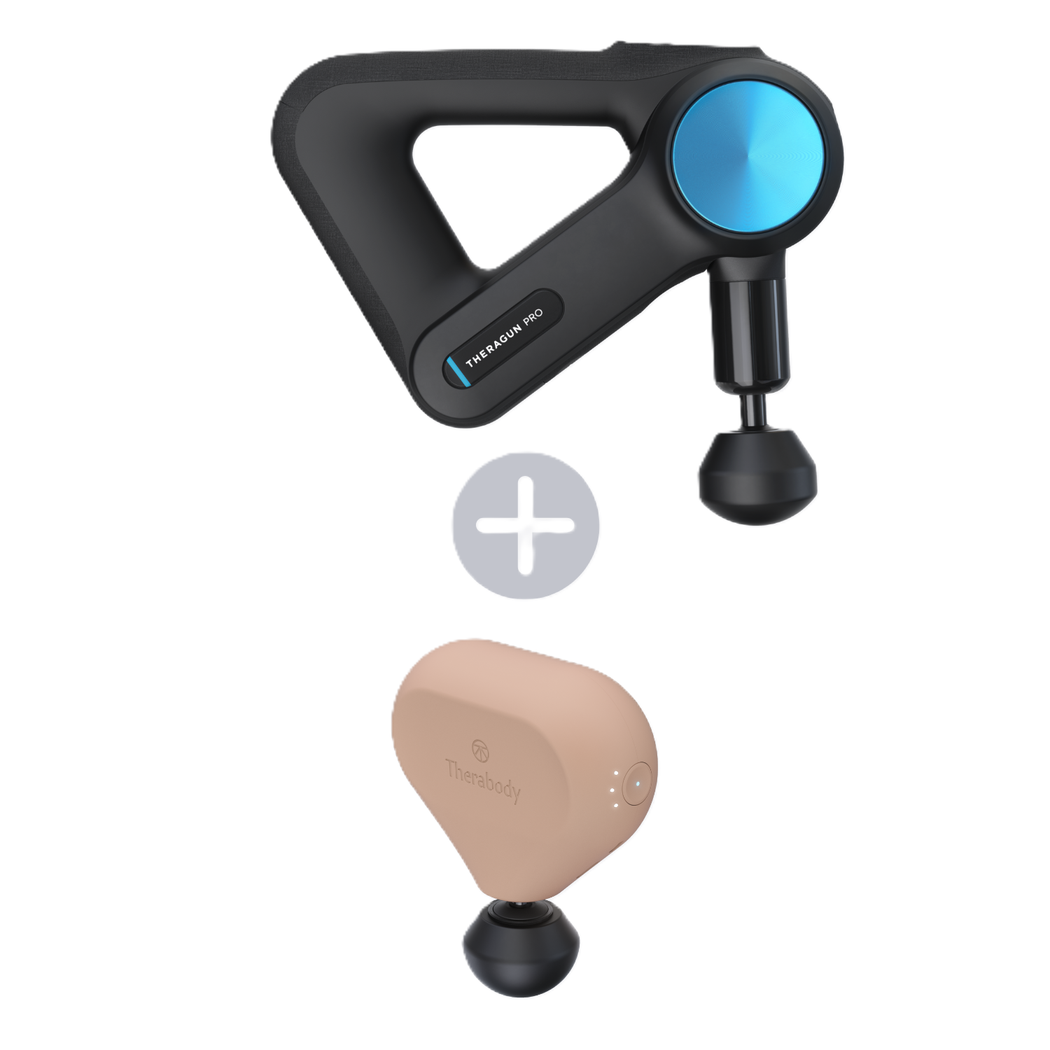 Комплект Перкусійний масажер Theragun PRO 5 покоління + Перкусійний масажер Theragun mini, 2-е покоління