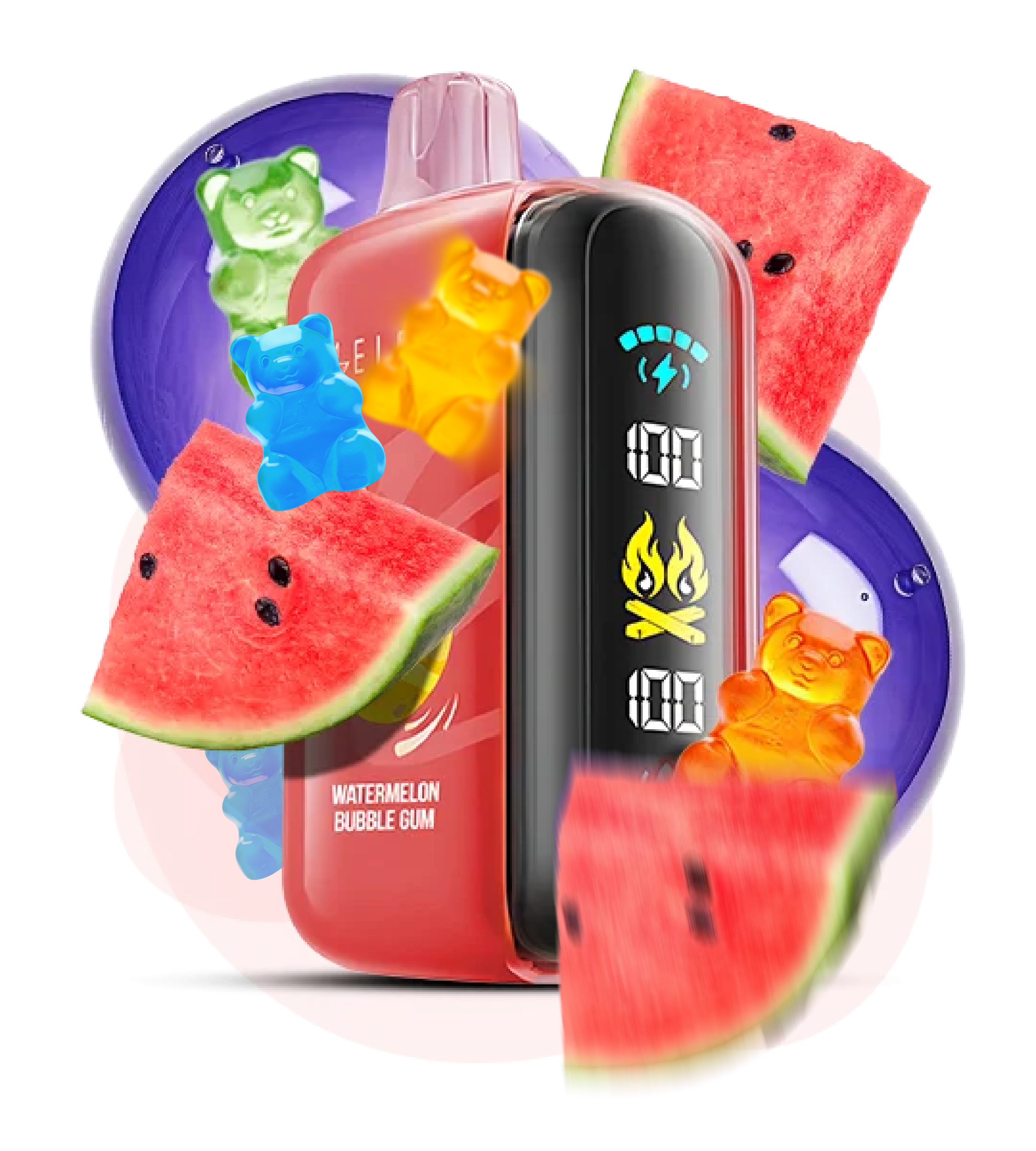 Elf Bar RAYA D3 25000 Watermelon Bubble Gum (Кавун Жуйка)