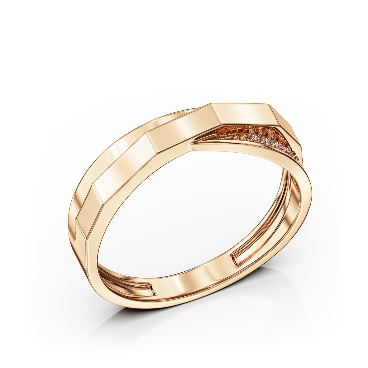Aurelia – Eleganter Damenring aus 585er Rotgold