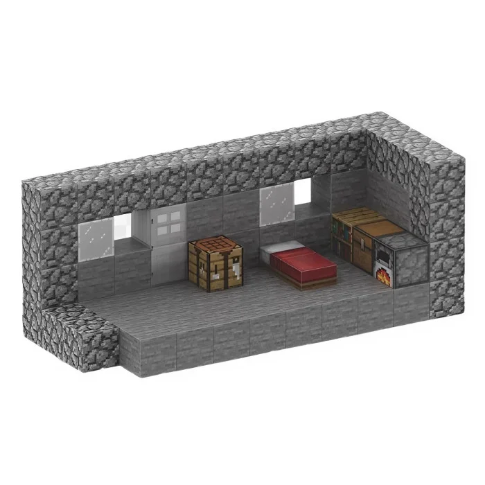 Кам'яна Схованка 80 дет. | Дитячій магнітний конструктор в стилі Minecraft