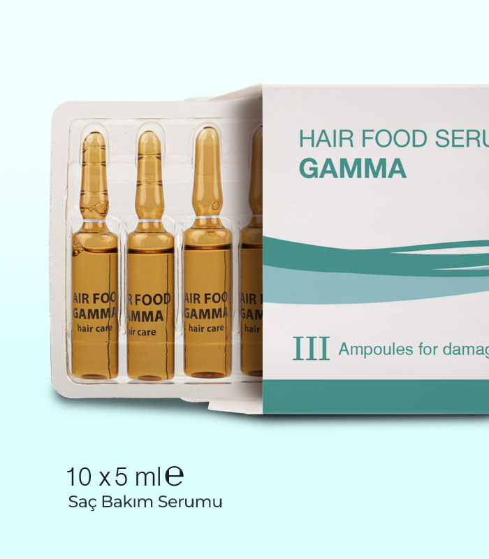 Hairfood Gamma Saç Bakım Serumu 10×5 ml – Yoğun Onarım ve Güç
