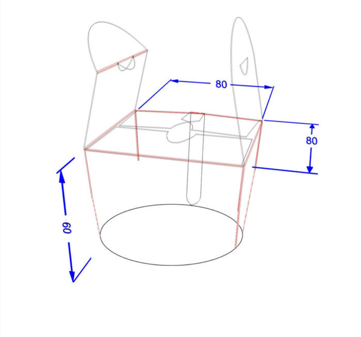Паста бокс 350 мл біла, 80х60х80 мм, упаковка 50 шт, 013300168