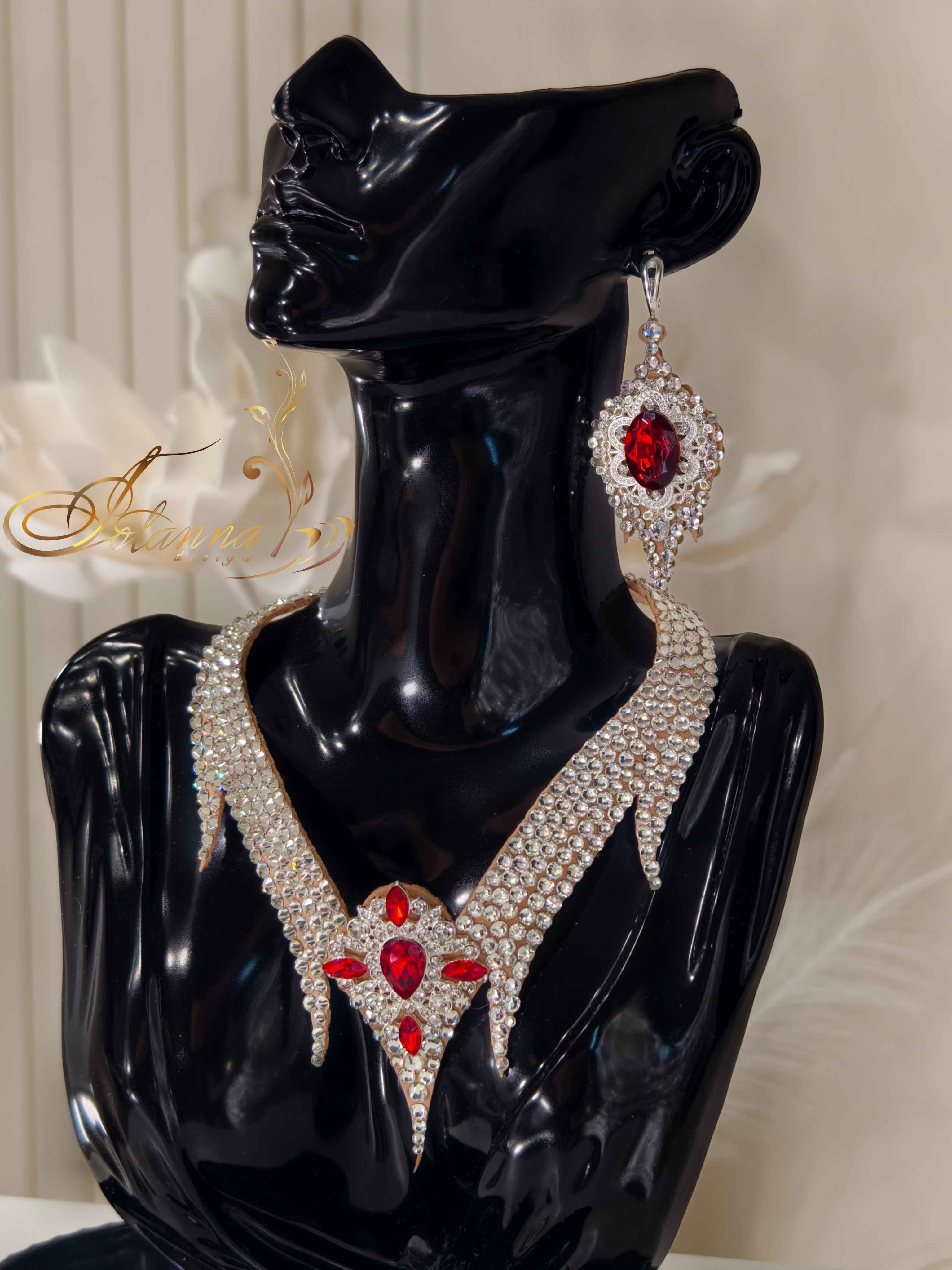 Ballrom crystal jewelry set