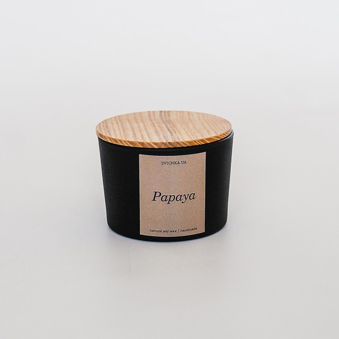 Соєва свічка аромат Papaya (205 мл)