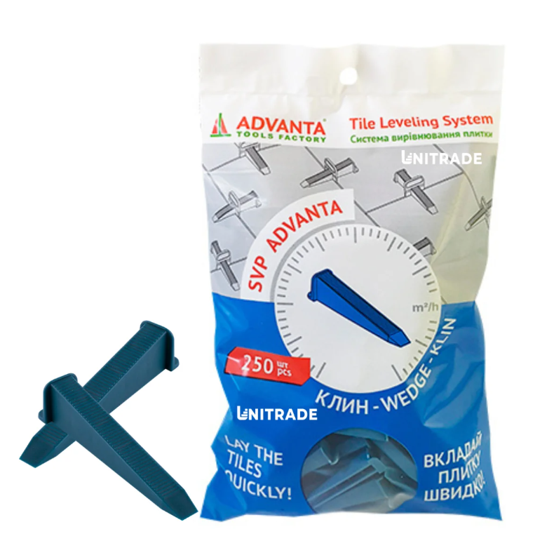 Клини для системи вирівнювання плитки ADVANTA (250 шт./уп.)