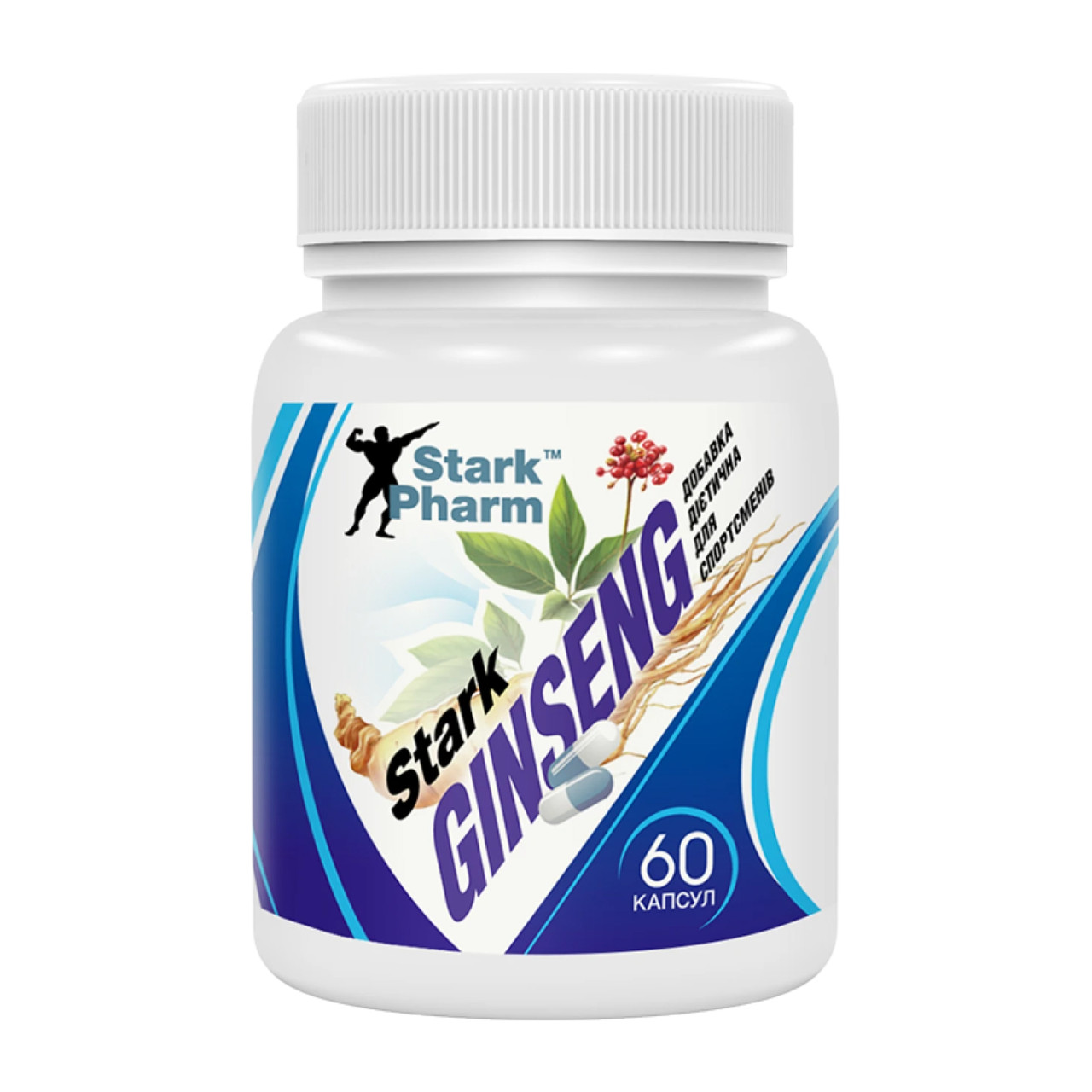 Екстракт кореня женьшеню, Ginseng Strong Extract - 60 caps