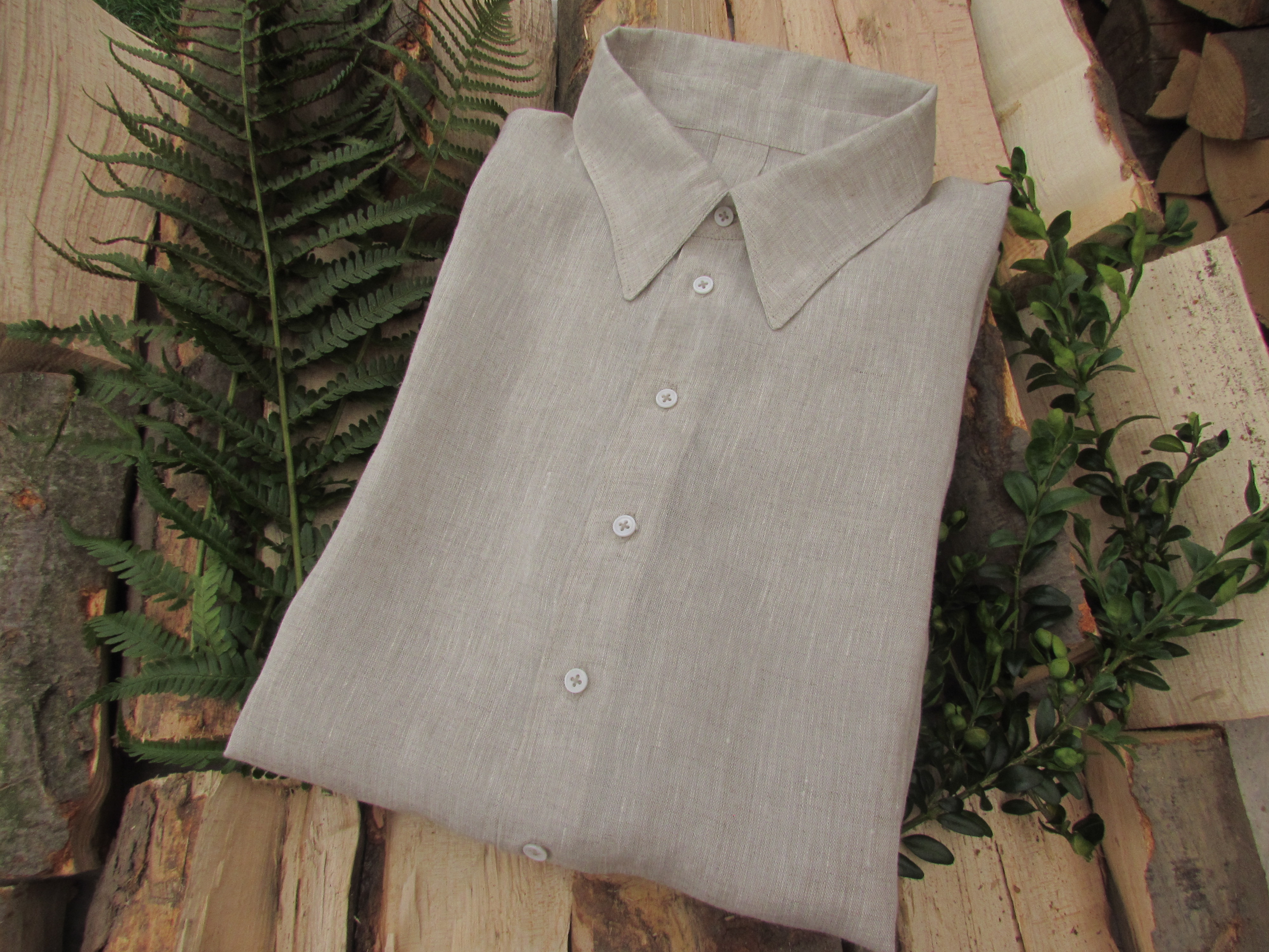 Pánska ľanová košeľa