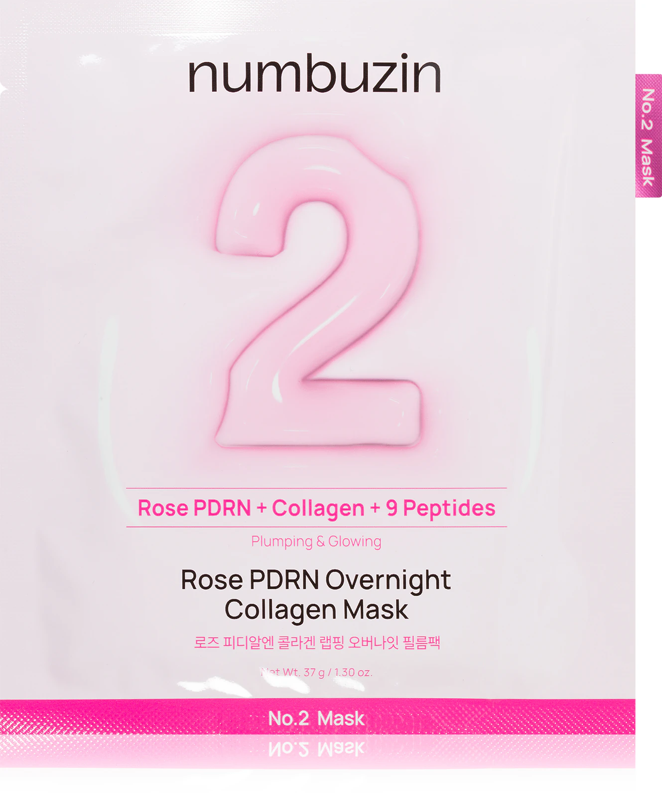 Глибоко поживна маска нічна Numbuzin No. 2 Rose PDRN OverNight Collagen Mask,37г
