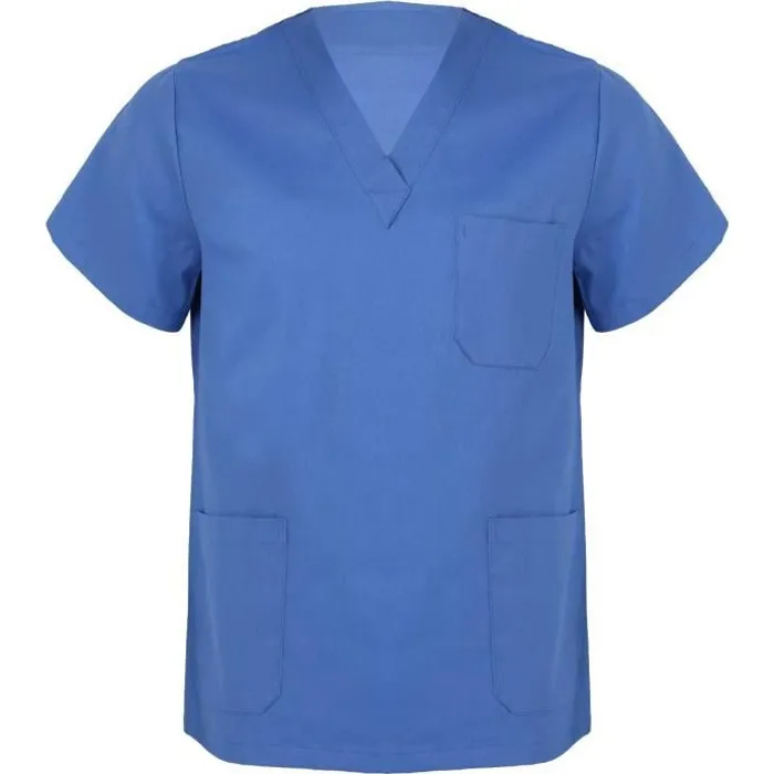 Blouse médicale homme bleu 