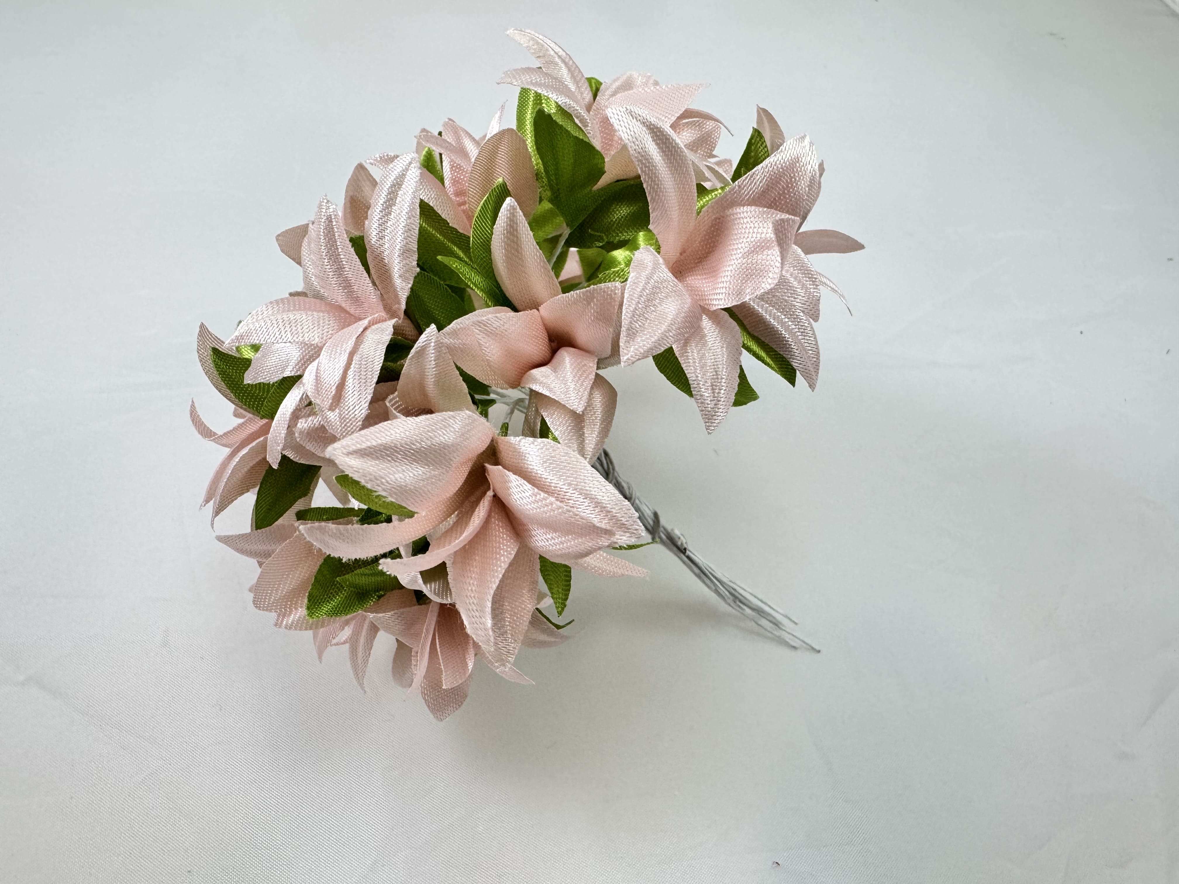 Пудрові штучні квіти для творчості 20 шт