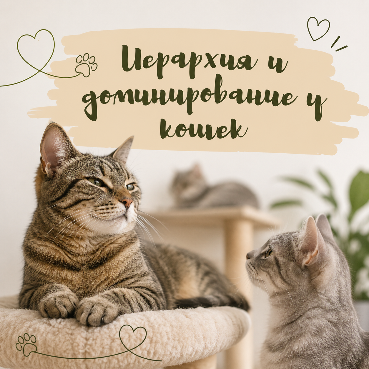 Иерархия и доминирование у кошек